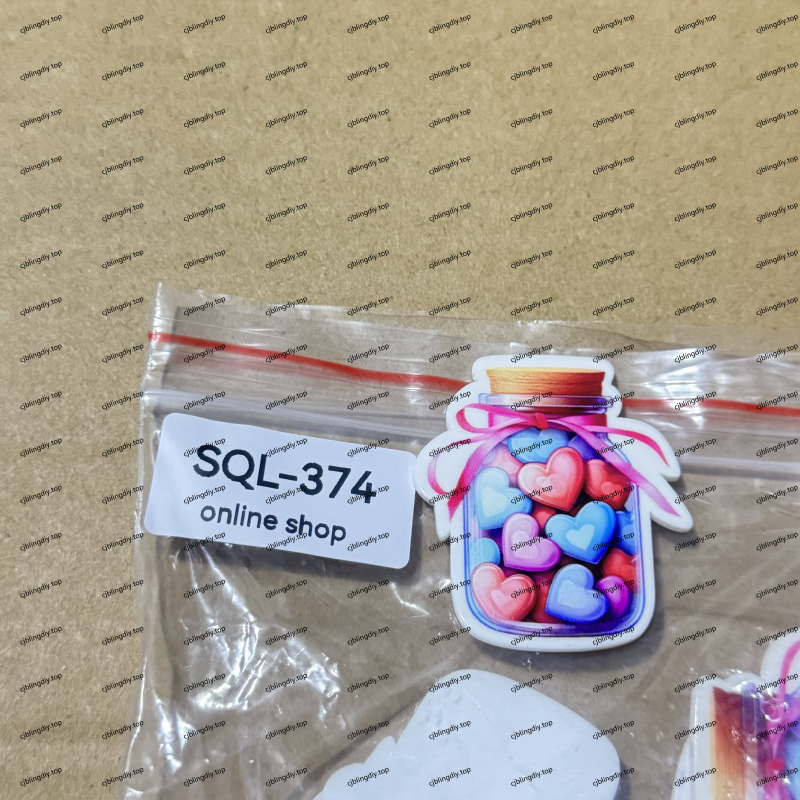 Valentines Glitter Acrylics for Badge Reels/Keychains/Pop Sockets ect.