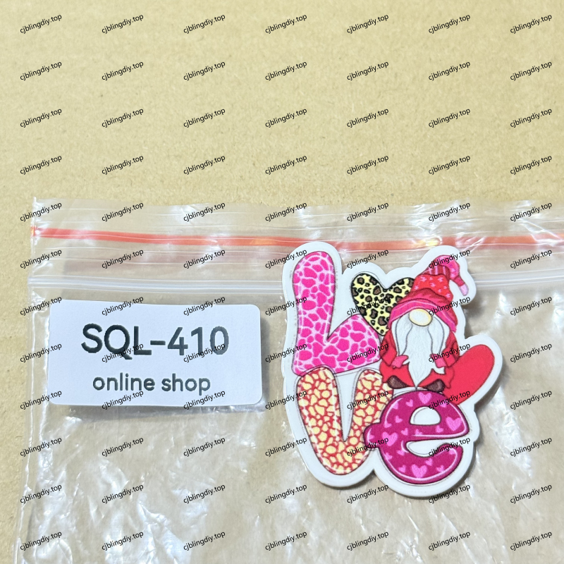 Valentines Glitter Acrylics for Badge Reels/Keychains/Pop Sockets ect.