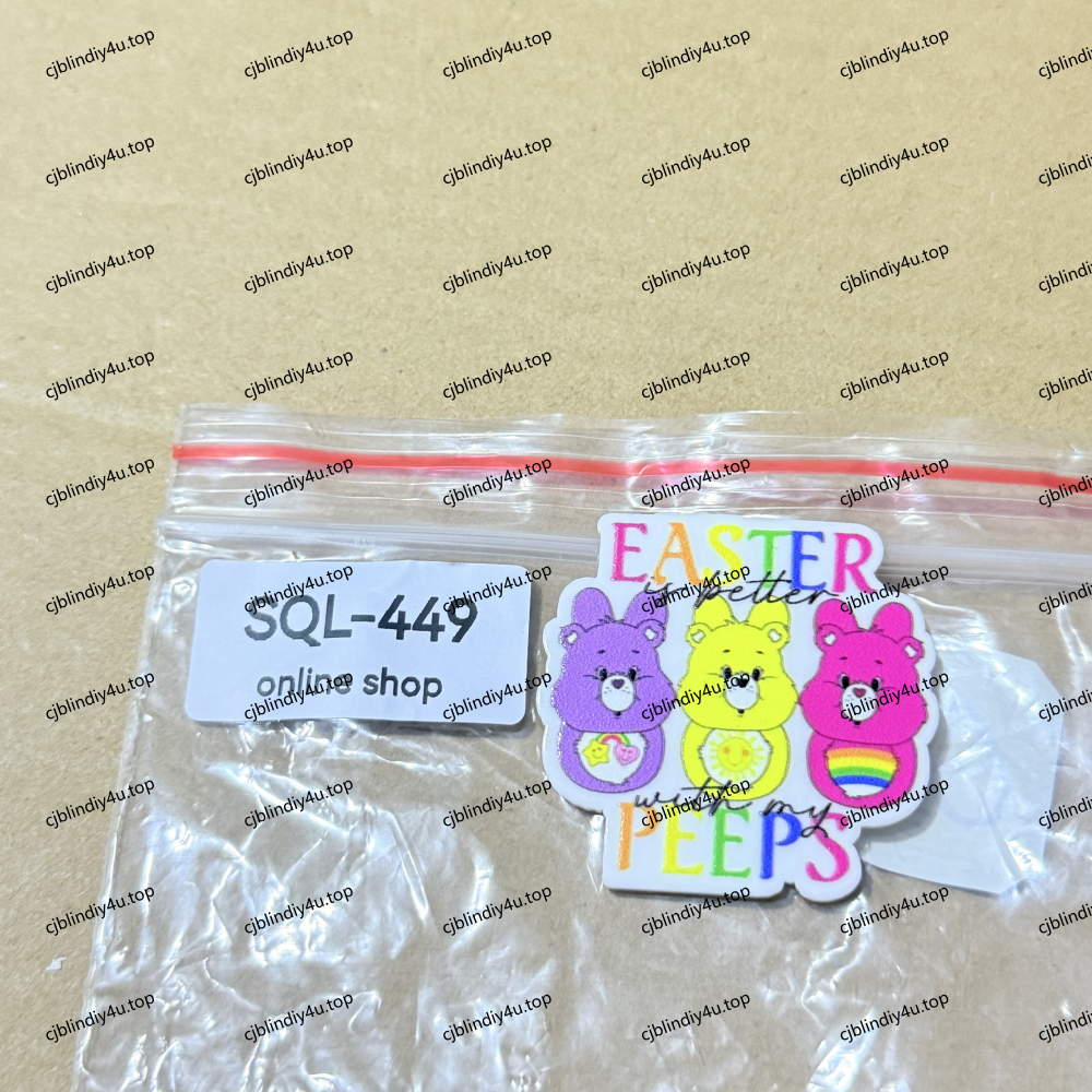 Easter Glitter Acrylics for Badge Reels/Keychains/Pop Sockets ect.