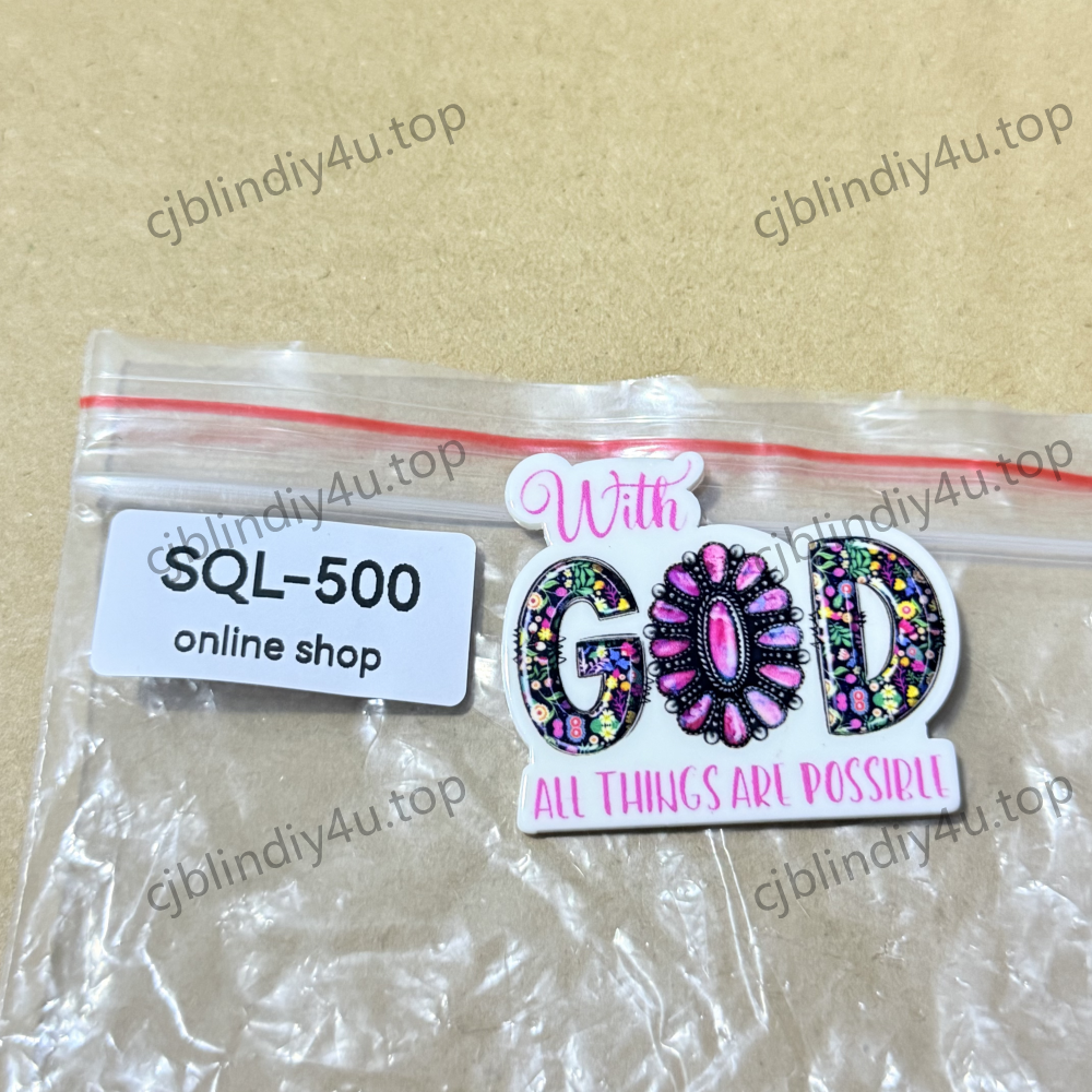 God/LordTheme Acrylics for Badge Reels/Keychains/Pop Sockets ect.