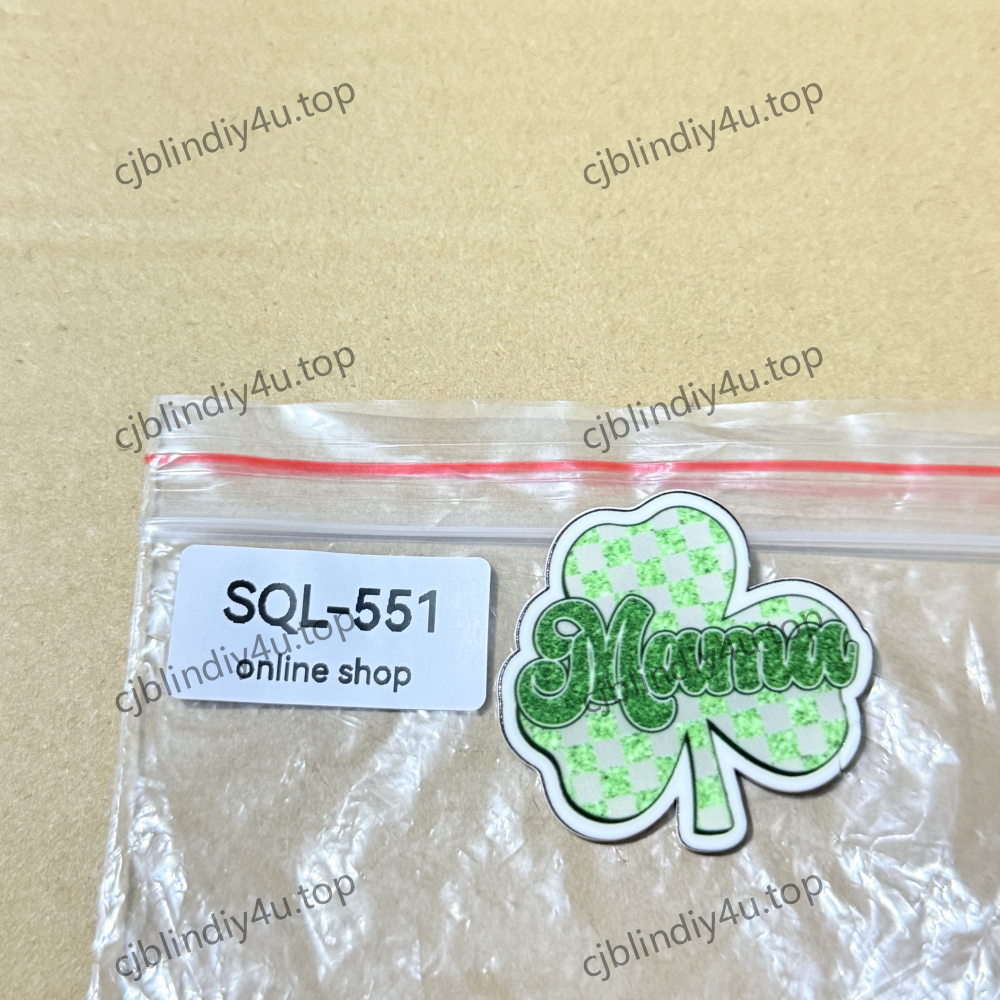 Mardi Gras/Saint Patrick's Day Theme Acrylics for Badge Reels/Keychains/Pop Sockets ect.