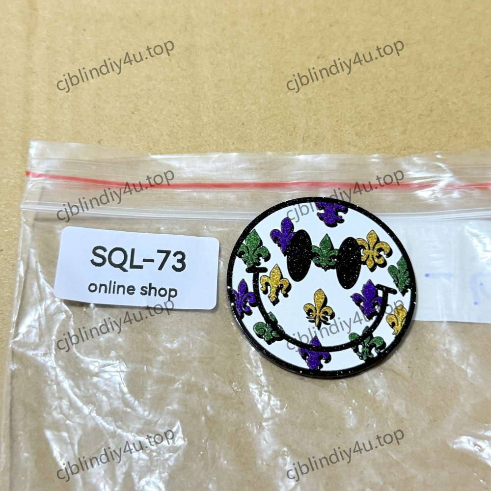 Mardi Gras/Saint Patrick's Day Theme Acrylics for Badge Reels/Keychains/Pop Sockets ect.