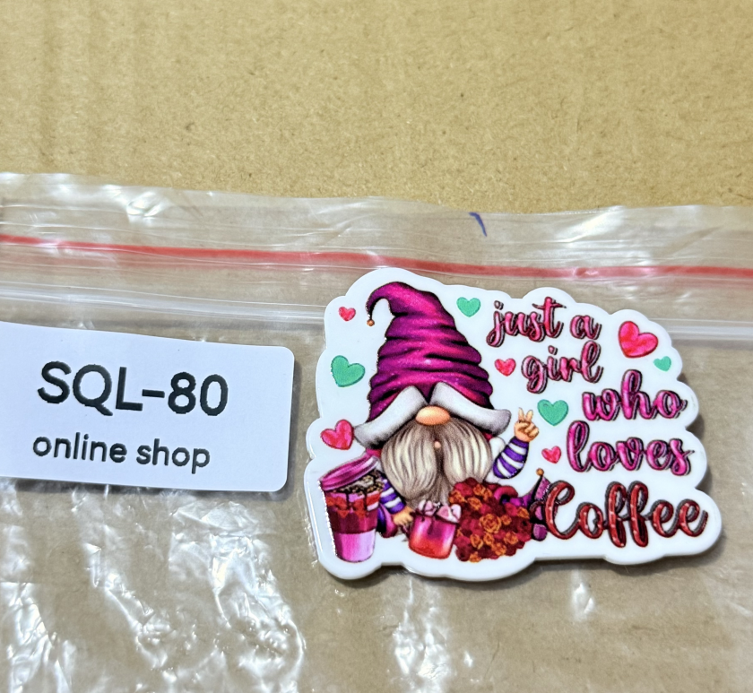 Xmas2 Glitter Acrylics for Badge Reels/Keychains/Pop Sockets ect.