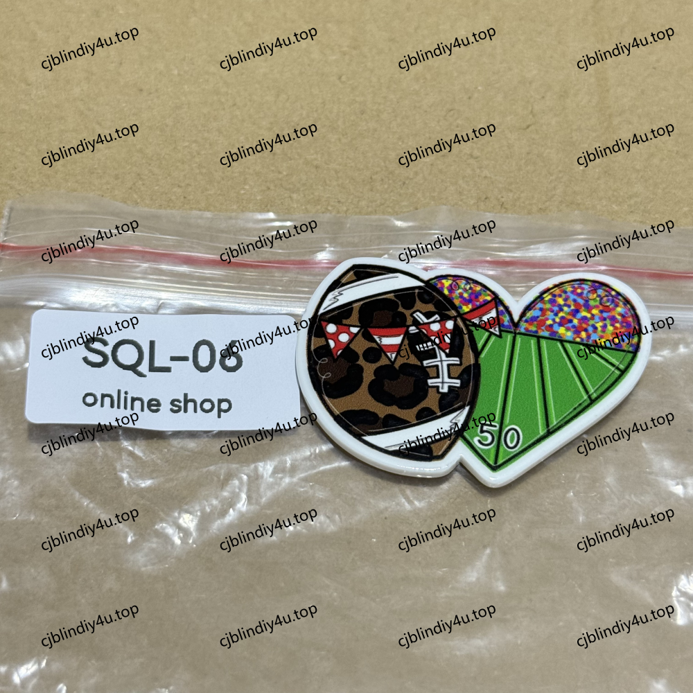 Sports Acrylics for Badge Reels/Keychains/Pop Sockets ect.