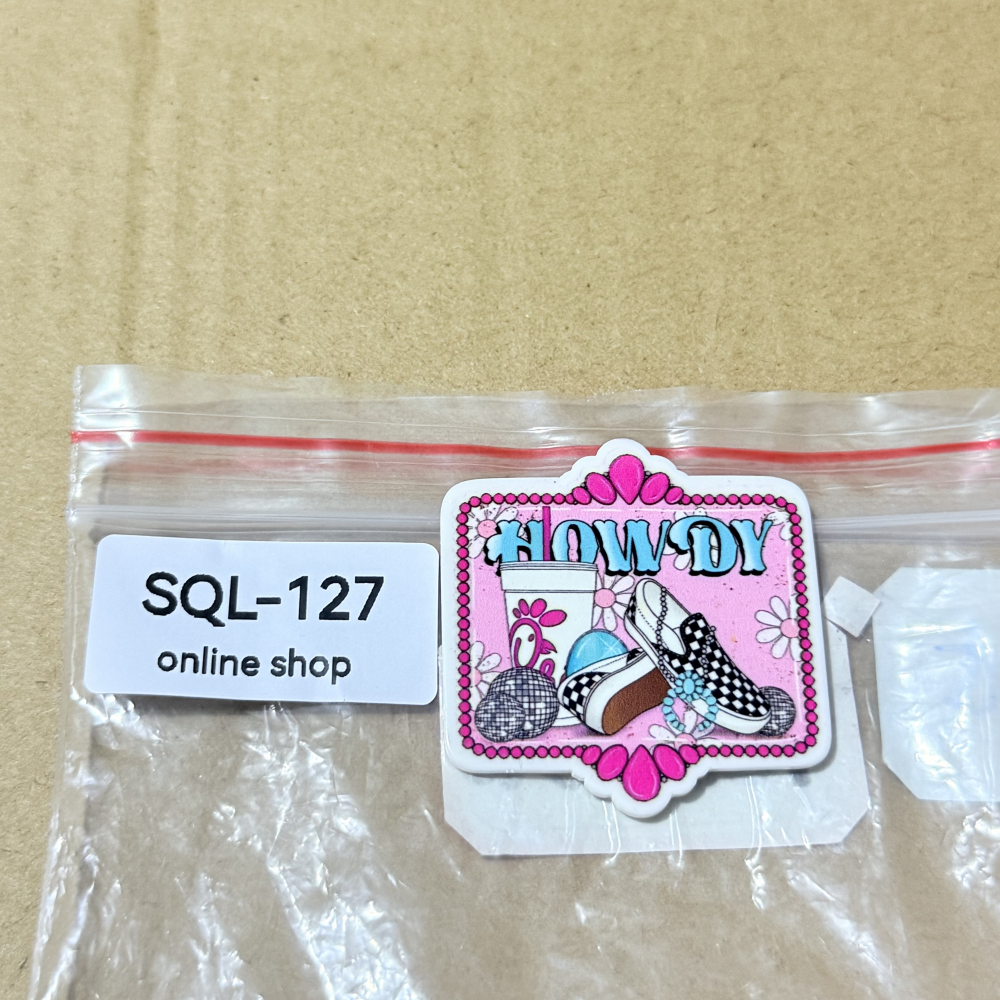 Cowboy Related Glitter Acrylics for Badge Reels/Keychains/Pop Sockets ect.