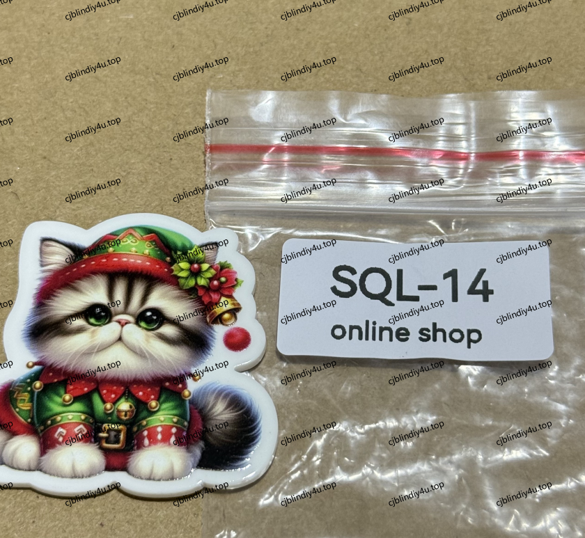 Xmas1 Glitter Acrylics for Badge Reels/Keychains/Pop Sockets ect.