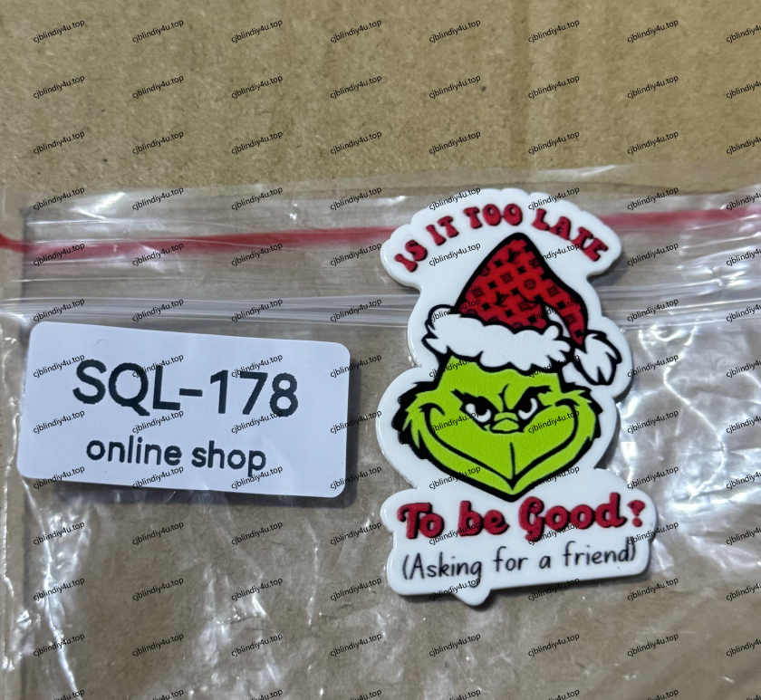 Xmas3 Glitter Acrylics for Badge Reels/Keychains/Pop Sockets ect.
