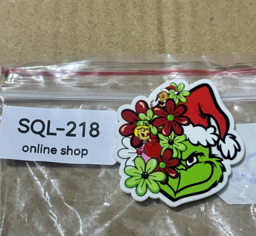 Xmas3 Glitter Acrylics for Badge Reels/Keychains/Pop Sockets ect.