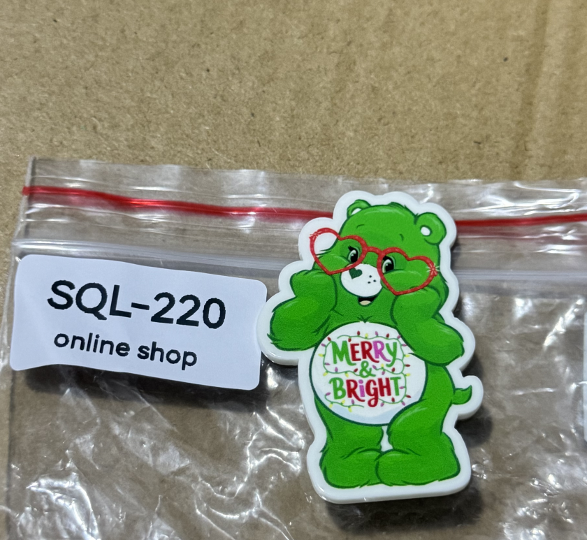 Xmas3 Glitter Acrylics for Badge Reels/Keychains/Pop Sockets ect.