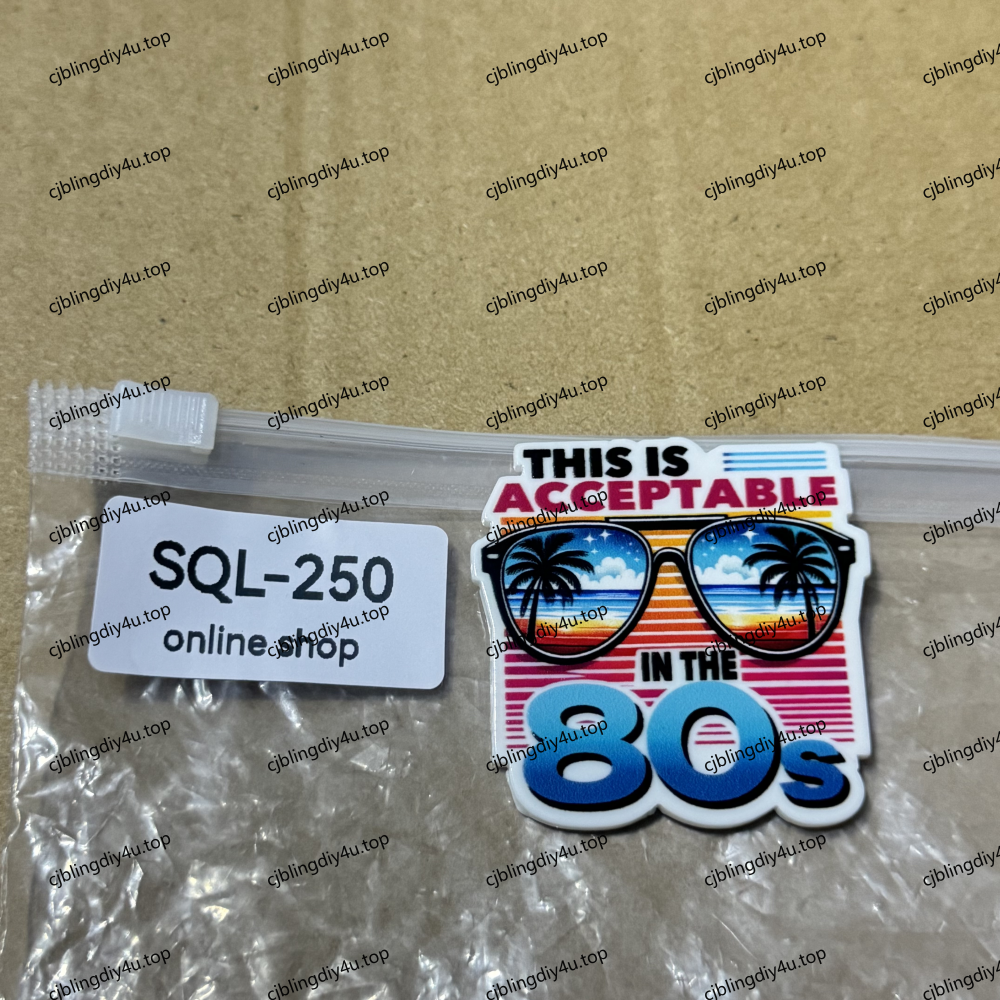 1980‘s 1990's Acrylics for Badge Reels/Keychains/Pop Sockets ect.