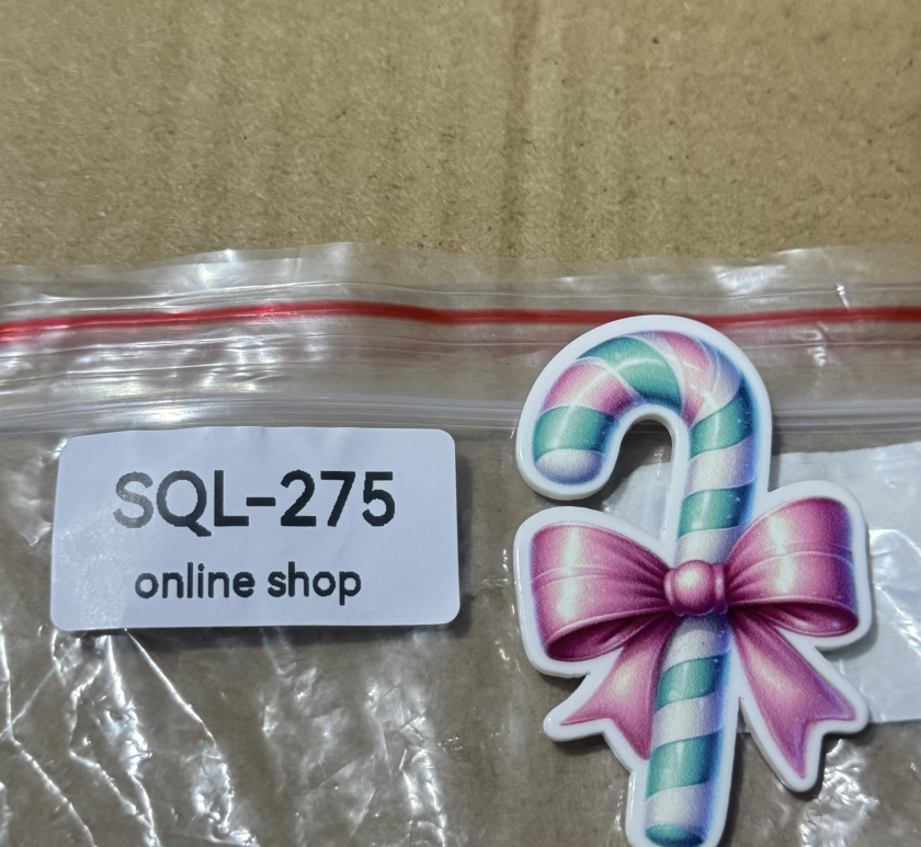 Xmas4 Glitter Acrylics for Badge Reels/Keychains/Pop Sockets ect.
