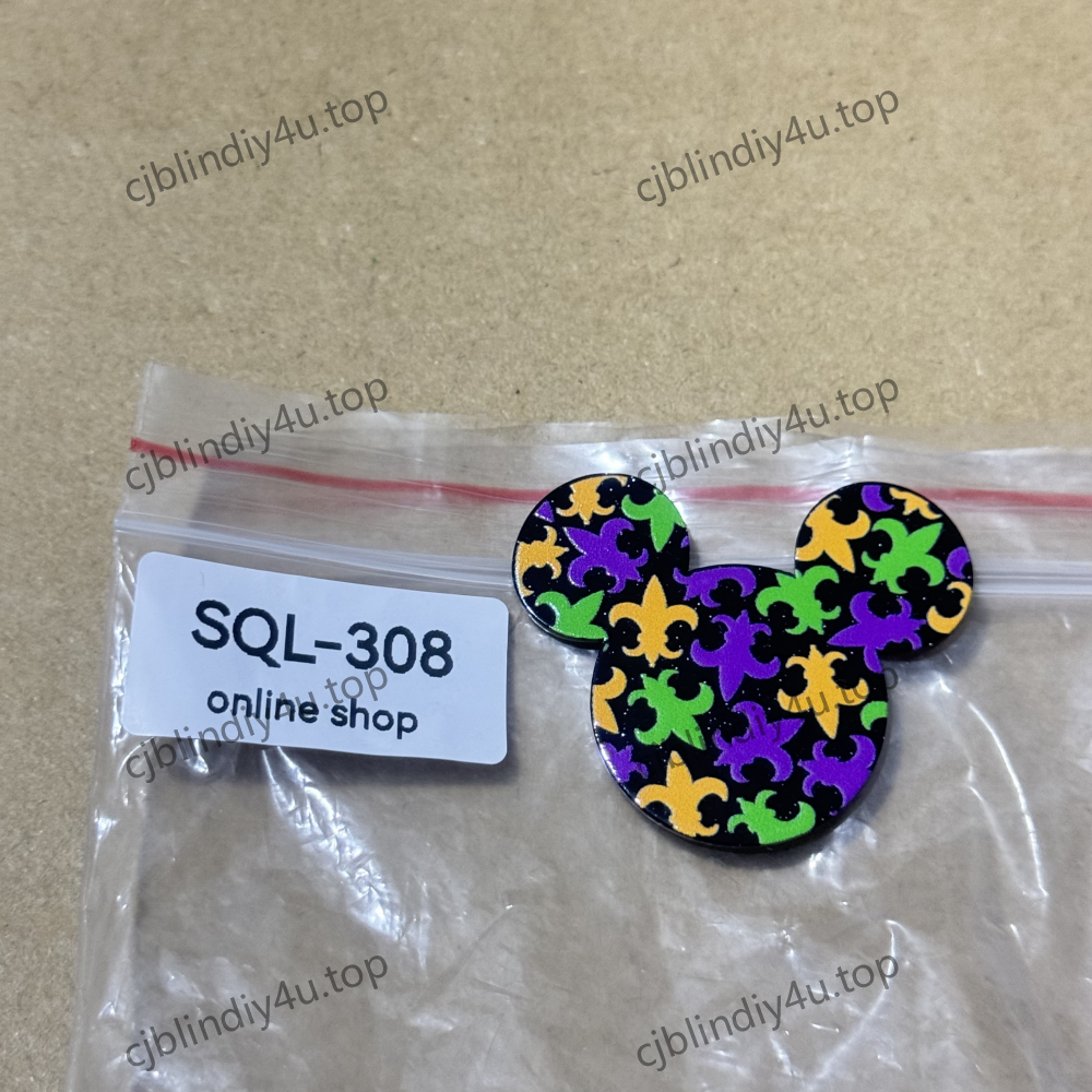Mardi Gras/Saint Patrick's Day Theme Acrylics for Badge Reels/Keychains/Pop Sockets ect.