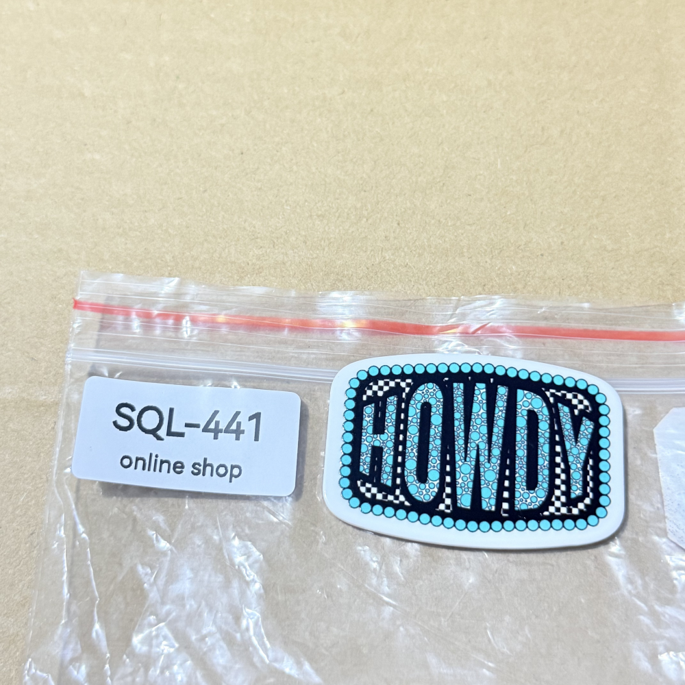 Cowboy Related Glitter Acrylics for Badge Reels/Keychains/Pop Sockets ect.