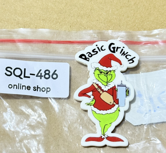 Xmas6 Glitter Acrylics for Badge Reels/Keychains/Pop Sockets ect.